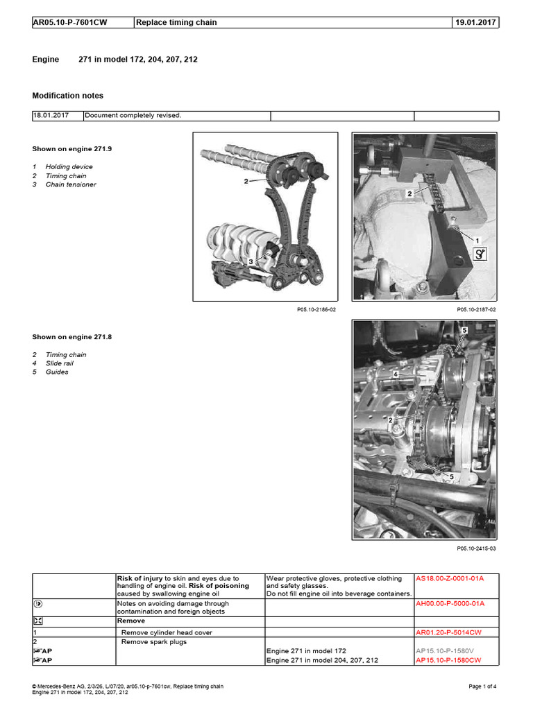 Replace Timing Chain | PDF | Engines | Engine Technology