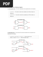 Boolean Algebra Laws Overview | PDF