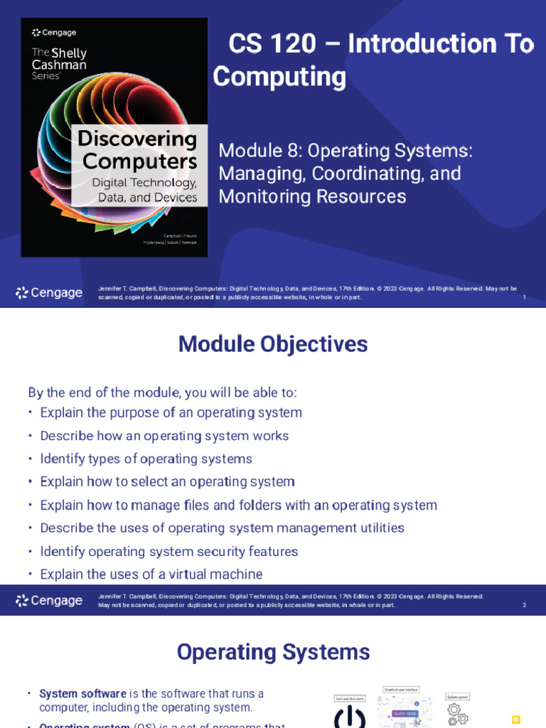 CS 120 - Unit 7 - Operating System_Phoenix(1) | PDF