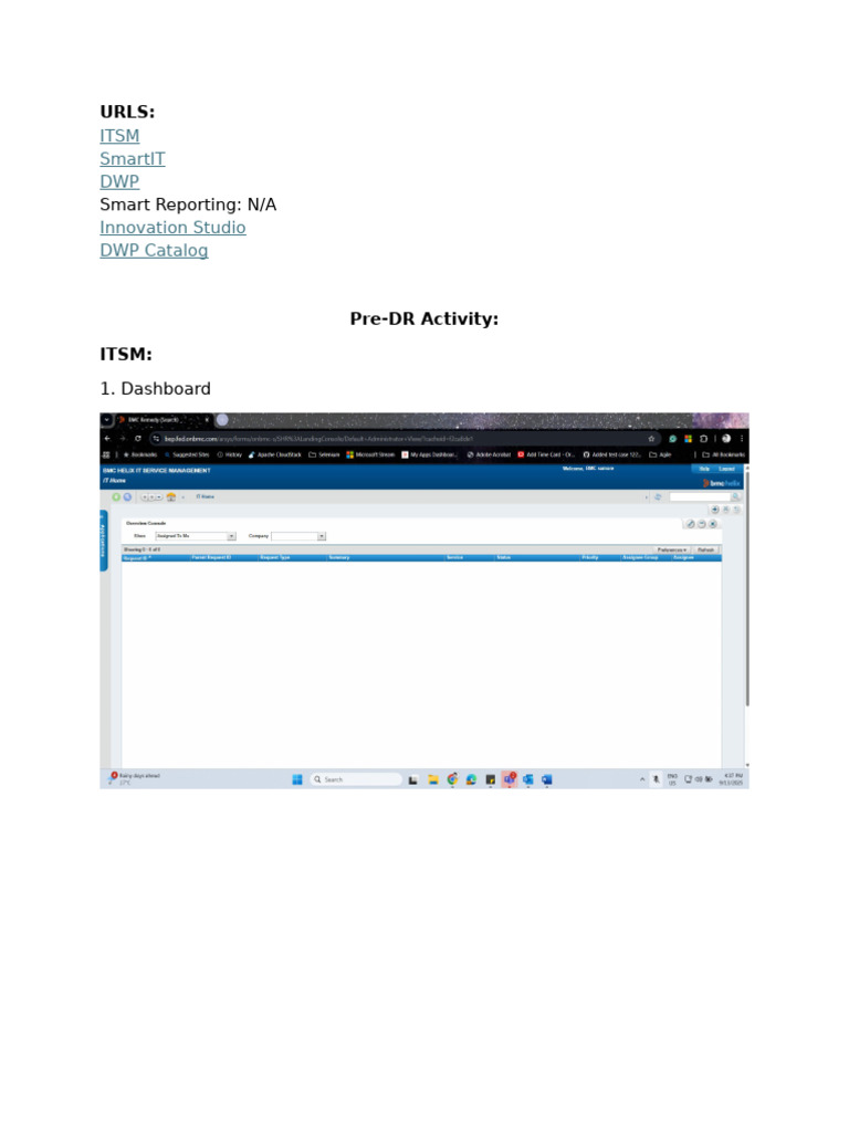 Itsm Smartit DWP Innovation Studio DWP Catalog: Smart Reporting: N/A | PDF