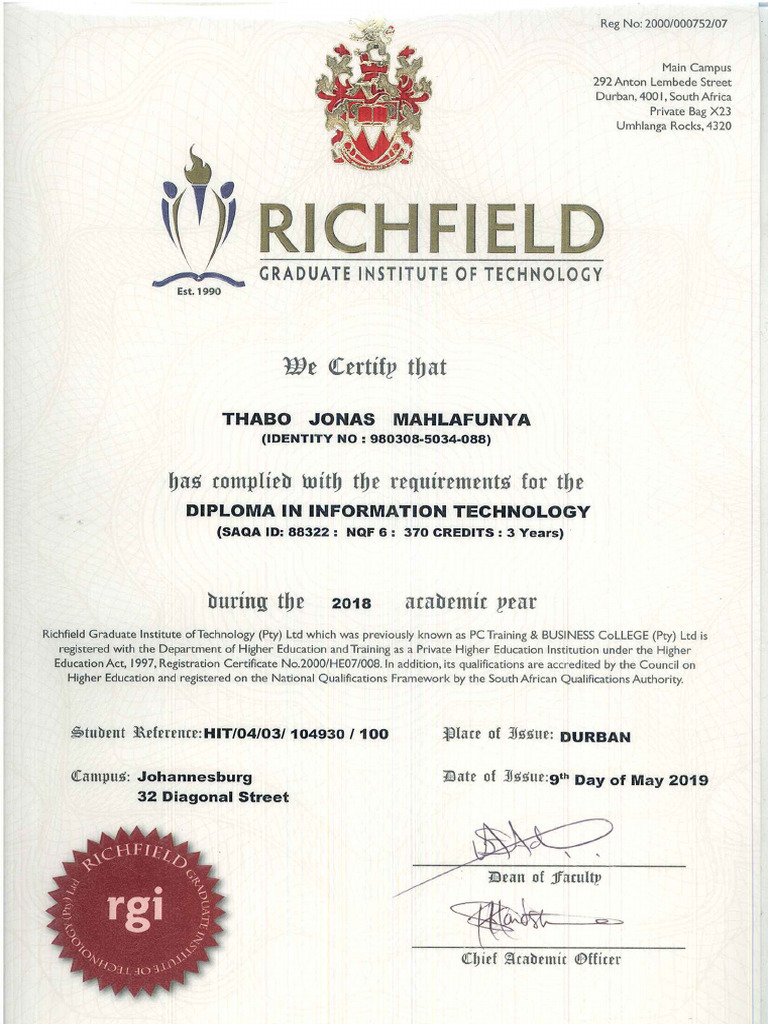 Diploma It | PDF