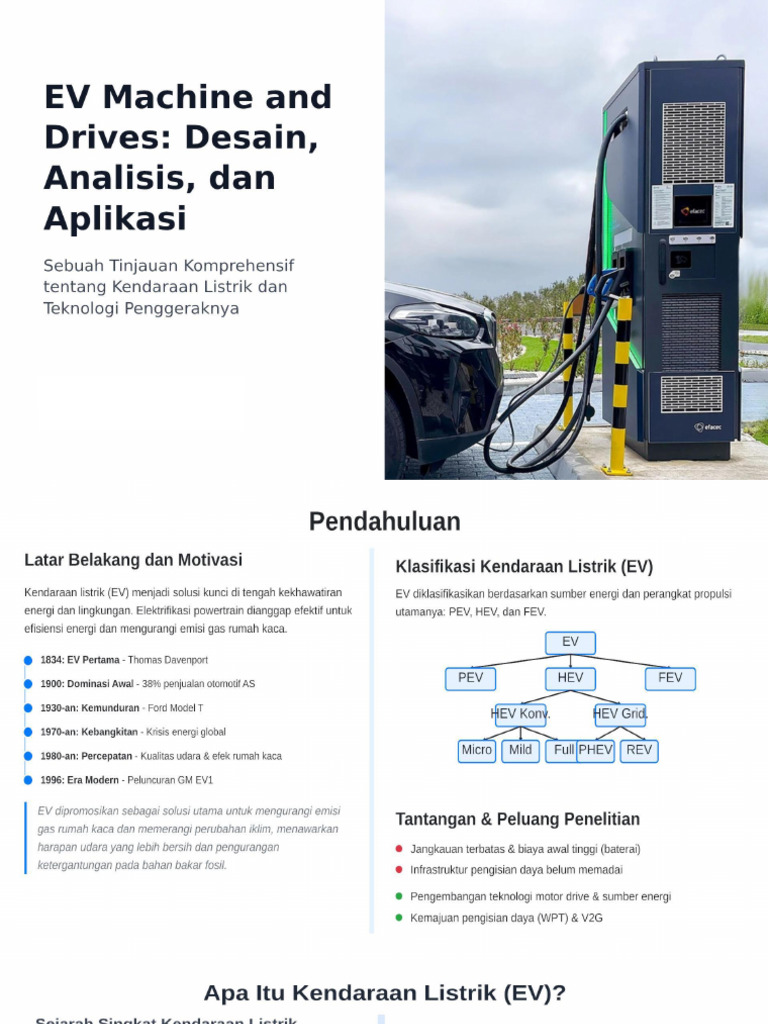 EV Machine & Drives - Desain, Analisis Dan Aplikasi | PDF
