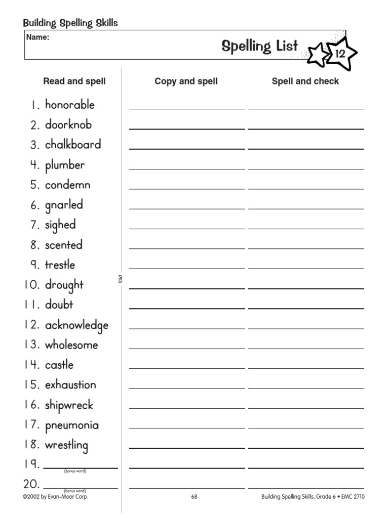 Spelling 12 | PDF