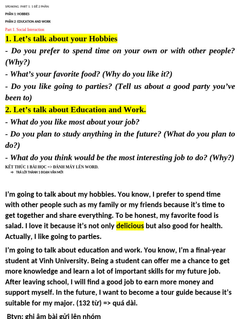 Speaking | PDF