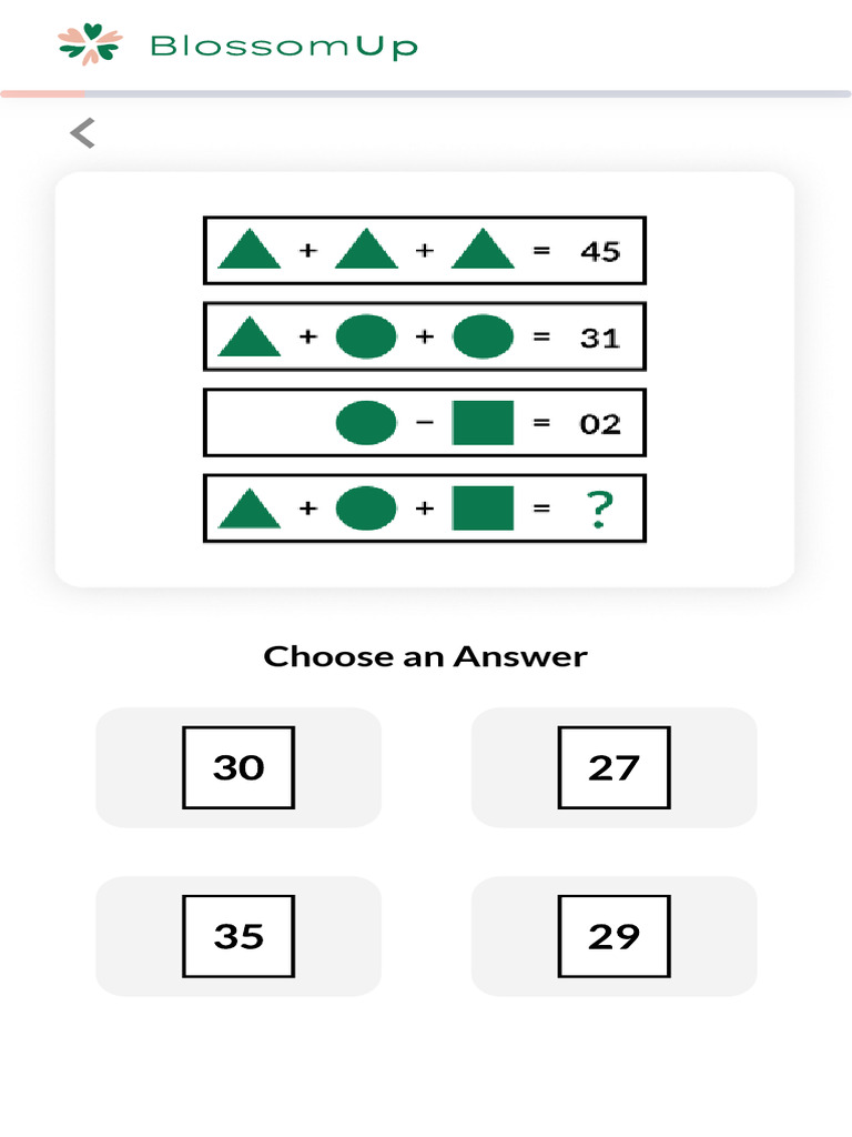 Quiz IQ Test BlossomUp | PDF