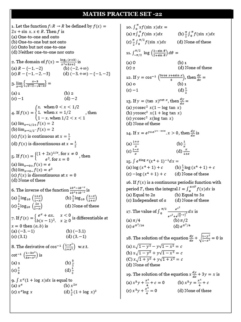 Mat 22 | PDF | Numbers | Pi