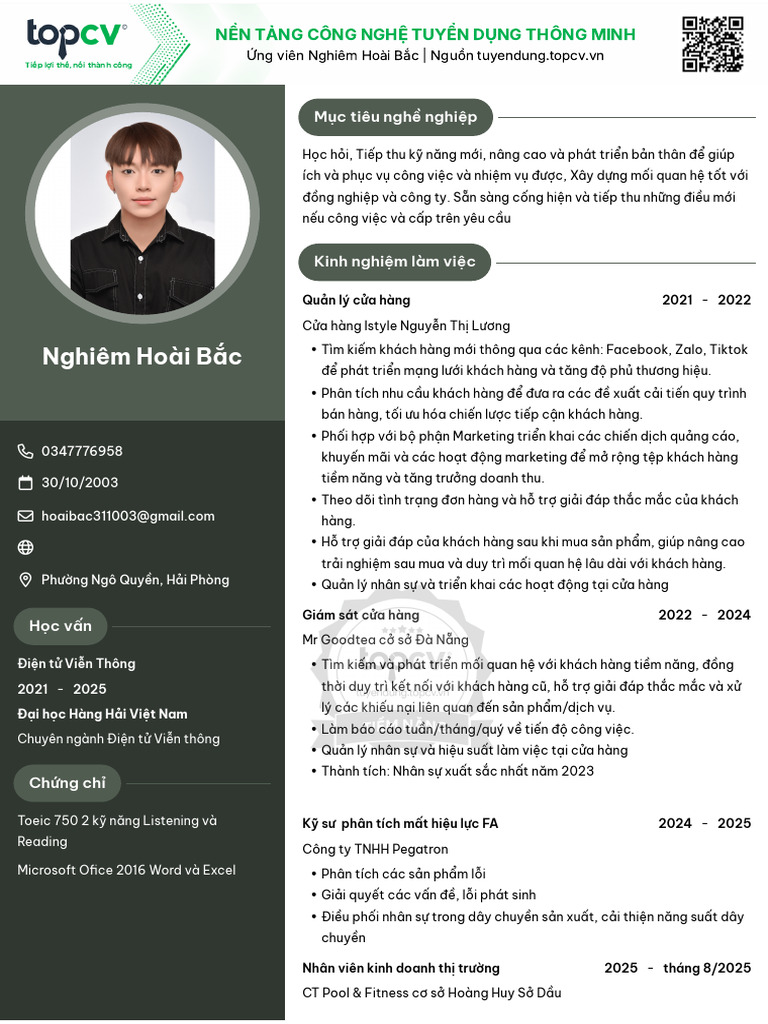 Nghiem Hoai Bac TopCV.vn 071125.144659 | PDF