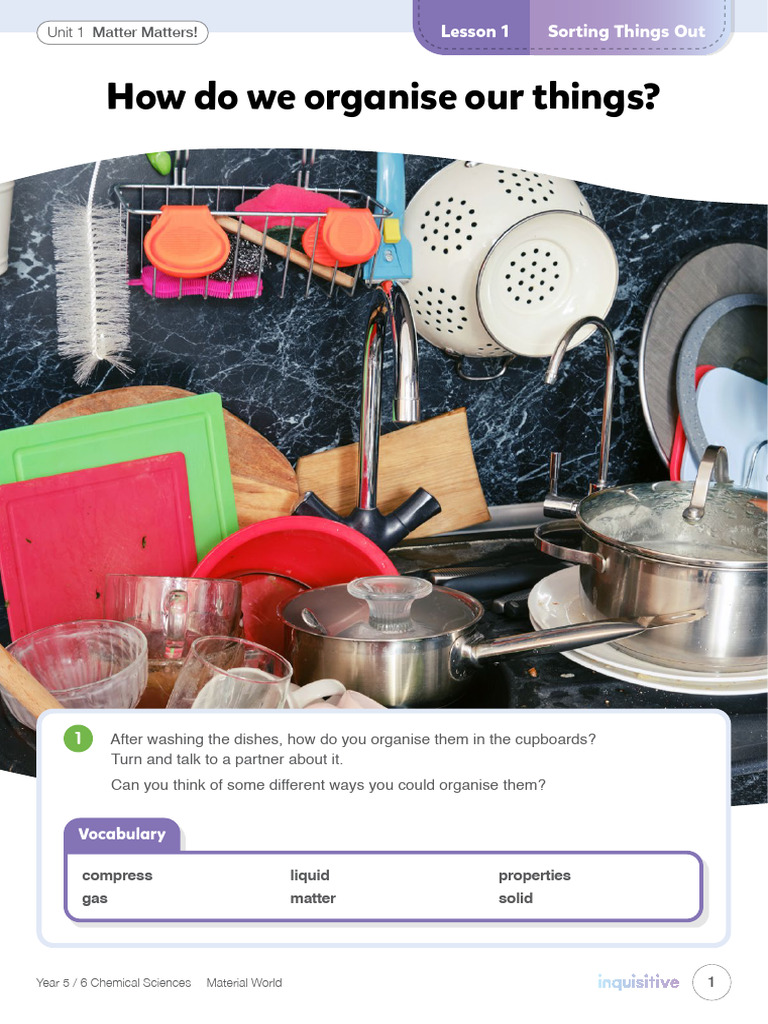 Sorting Things Out PDF | PDF | Matter | Chemical Substances