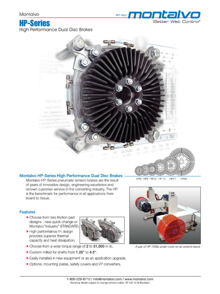 HP Series Dual Disc Brakes | PDF