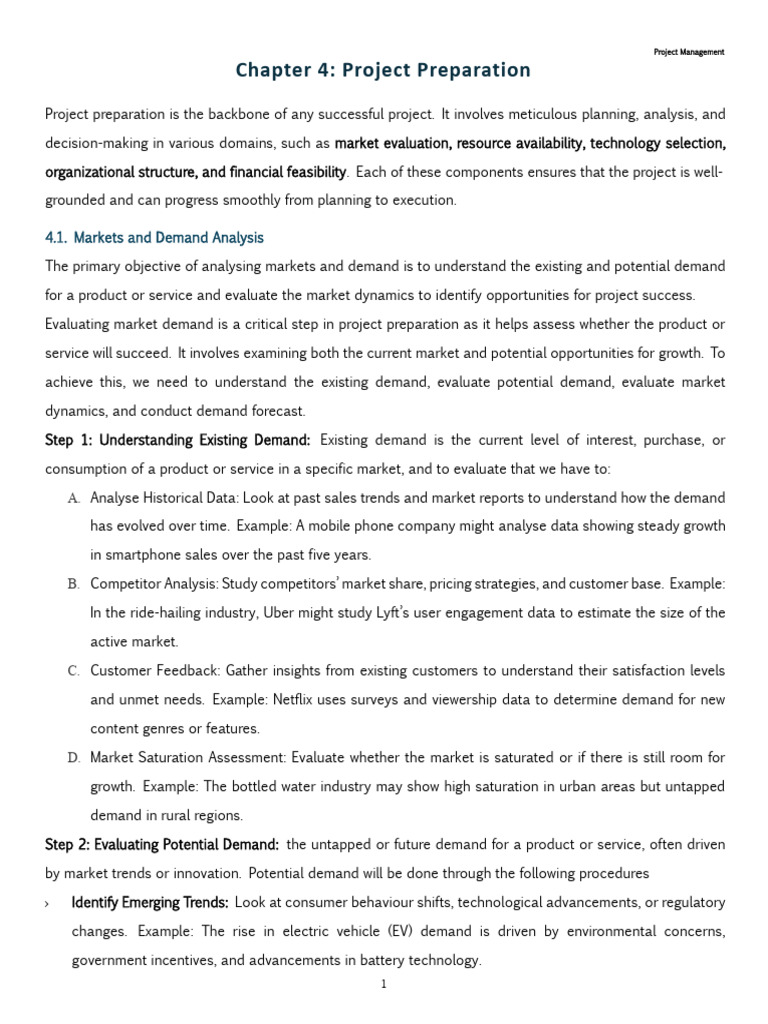 Chapter 4 Project Preparation | PDF | Environmental Impact Assessment ...