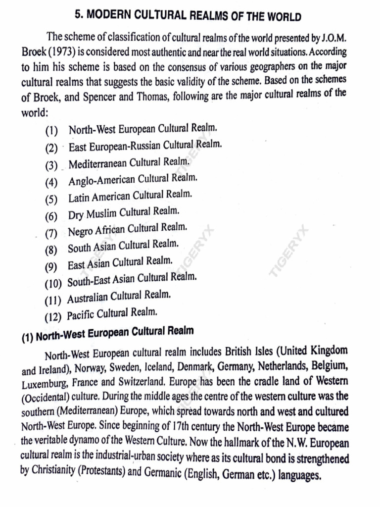 Modern Culture Realms of The World PDF | PDF