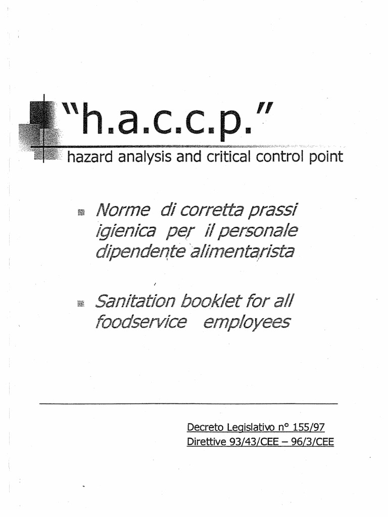 HCCP Manual | PDF