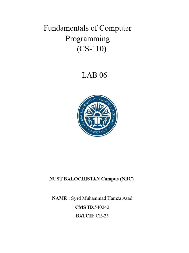 Lab 7 Comp | PDF | Control Flow | Programming Paradigms