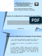 Criterios de Evaluación de Estrategias de Aprendizaje