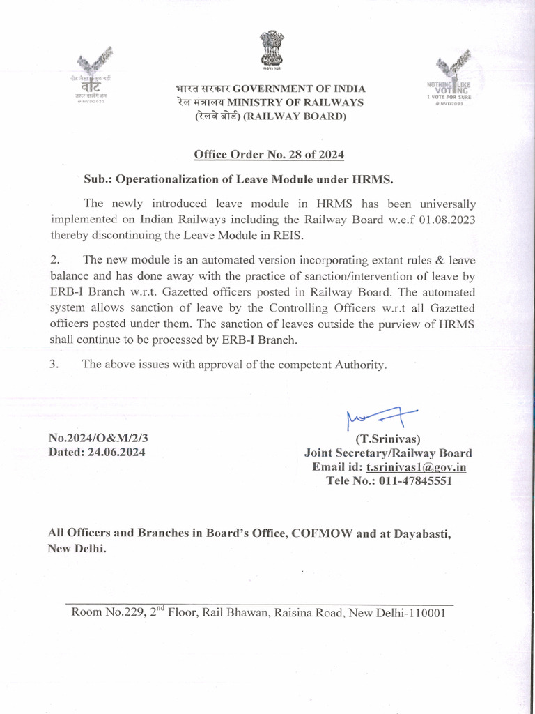 Office Order 28 of 2024 | PDF