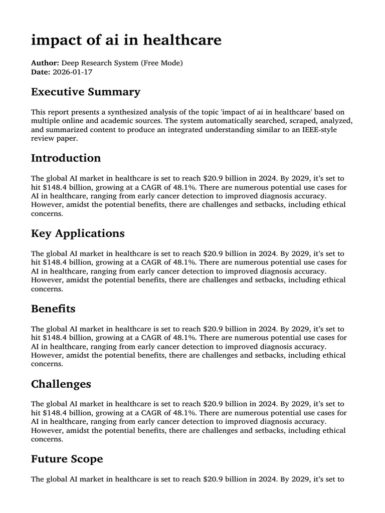 Final Report 20260117 022203 | PDF | Artificial Intelligence ...