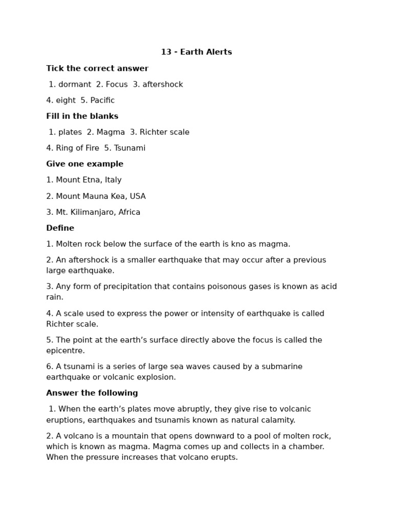 Class 5 Chapter 13 Notes | PDF
