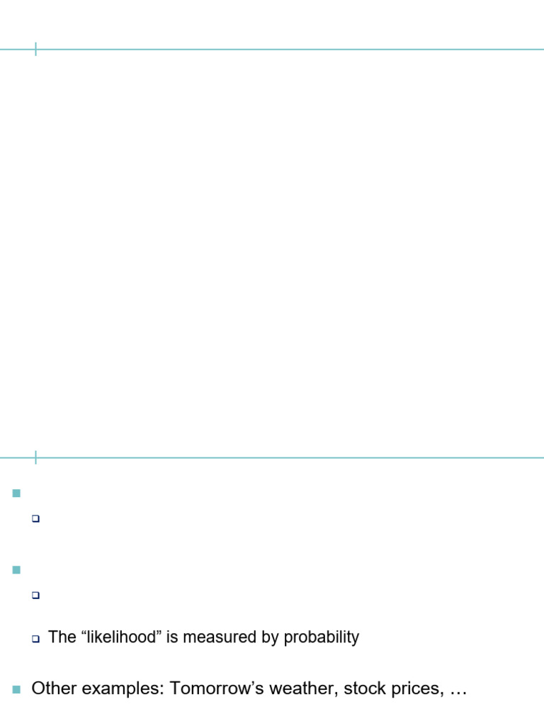 Lecture 3 Probability Basics | PDF | Probability Distribution ...
