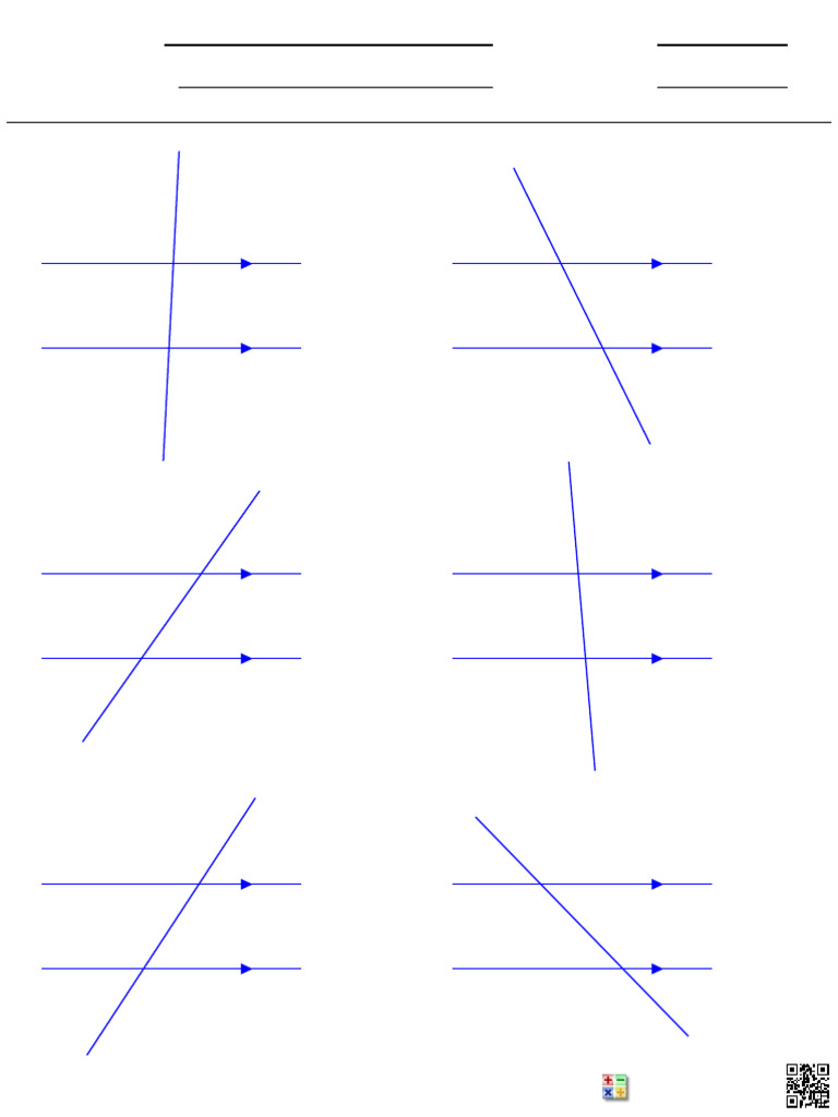 Finding Missing Angles Worksheet 2 | PDF