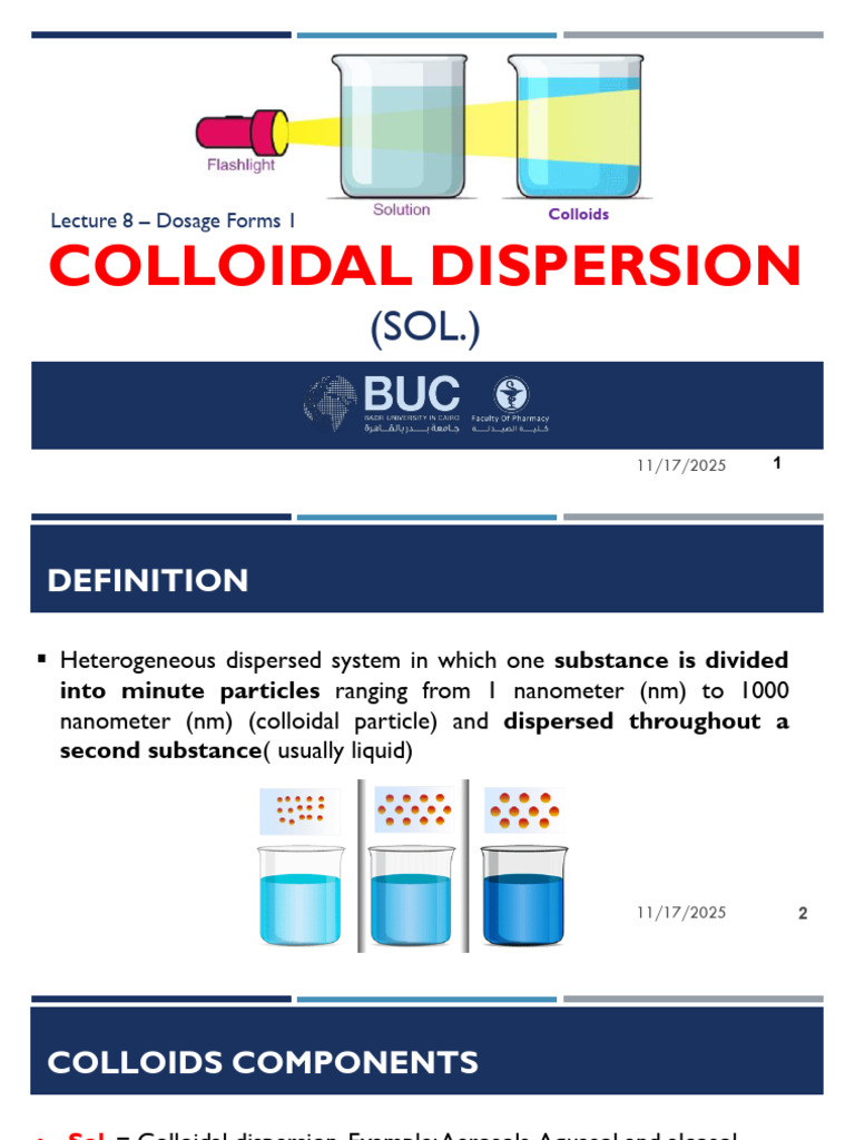 Lecture 7 - New | PDF | Colloid | Ion