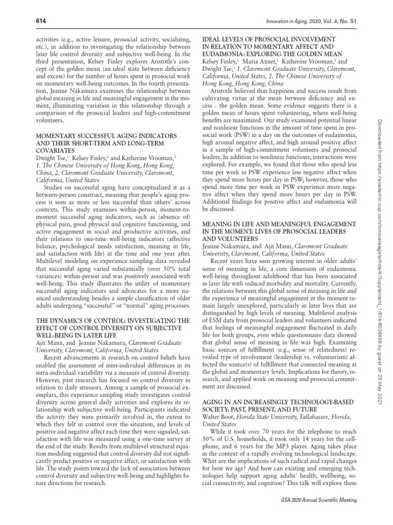 Ideal Levels of Prosocial Involvement in Relation to -- Finley, Kelsey ...