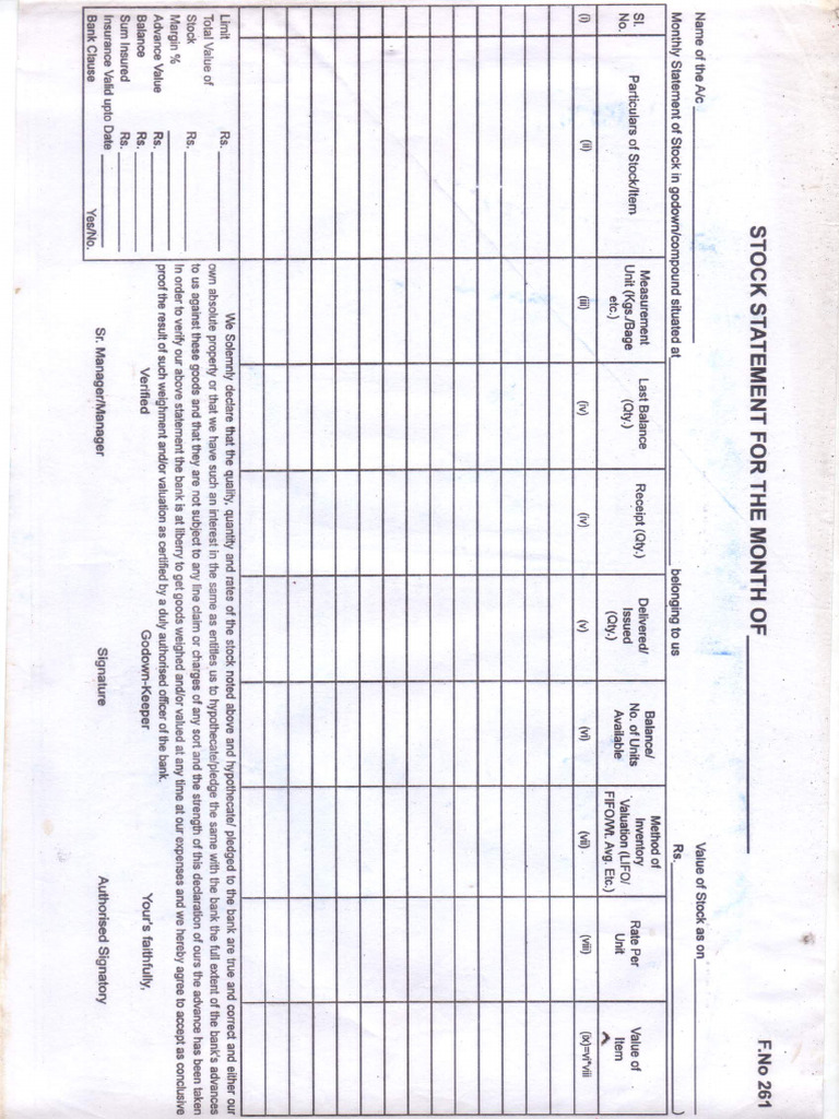 Stock Format | PDF