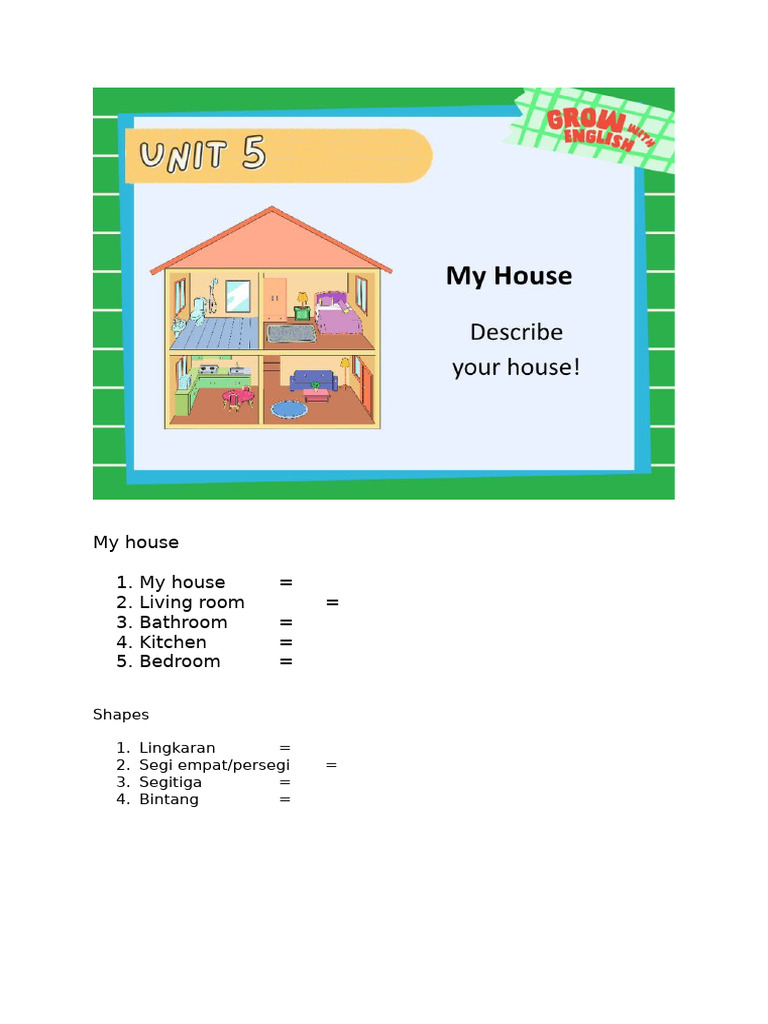 My House | PDF