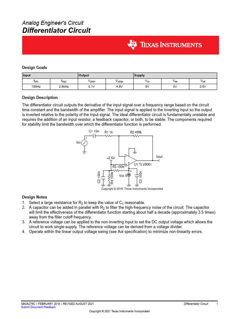 sboa276c | PDF | Electrical Network | Electrical Engineering