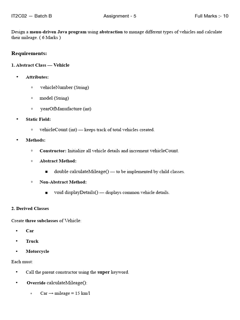 Java 5B | PDF | Method (Computer Programming) | Inheritance (Object ...