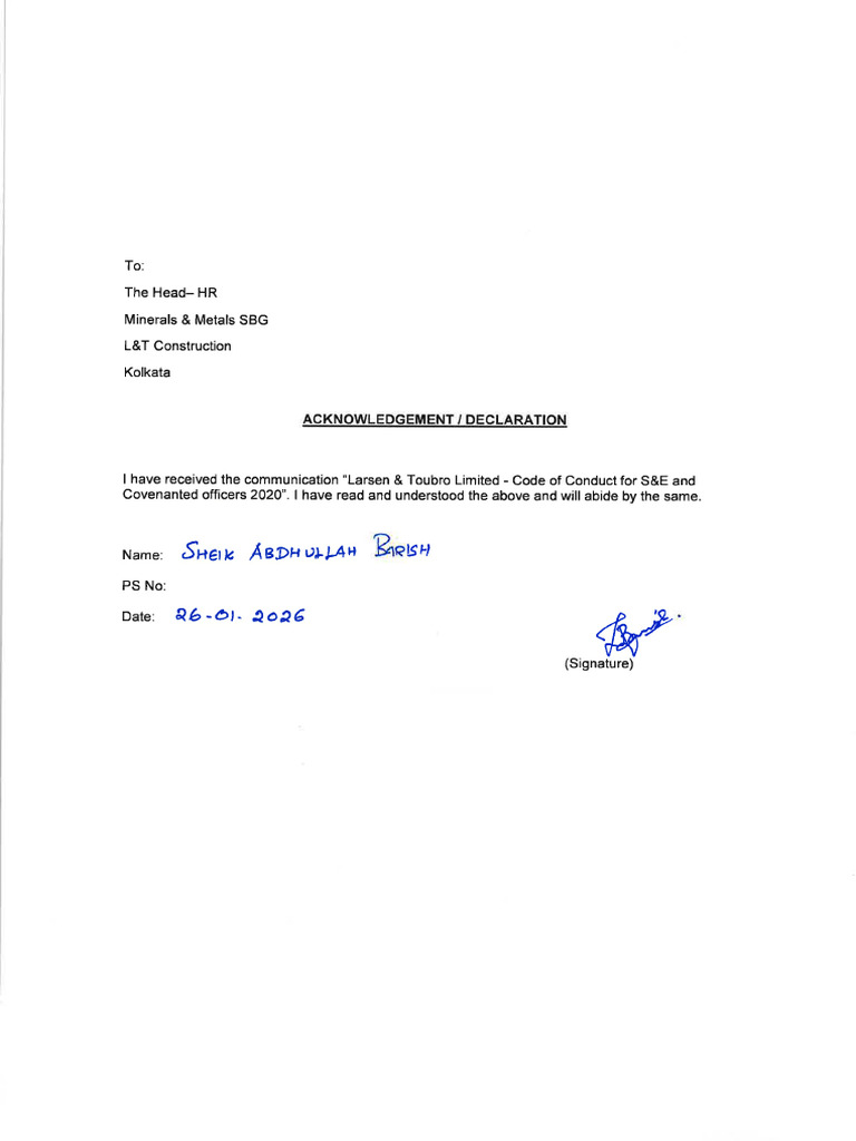 Declaration | PDF
