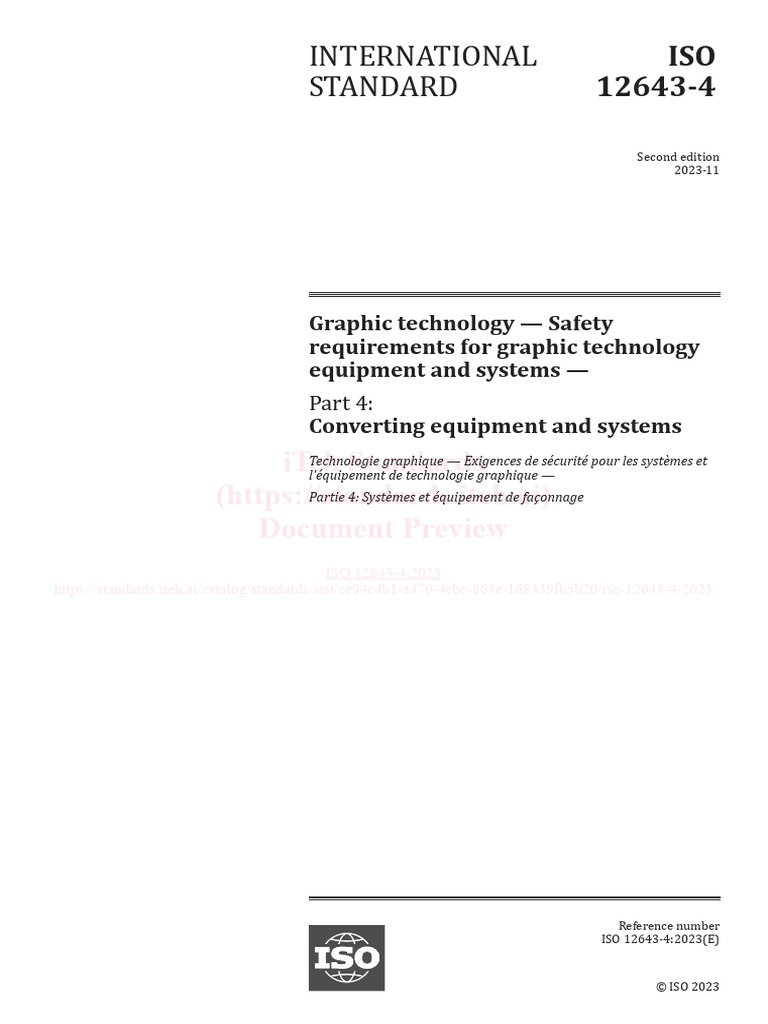 ISO-12643-4-2023 - (Máquinas de Impressão) | PDF | Machines ...