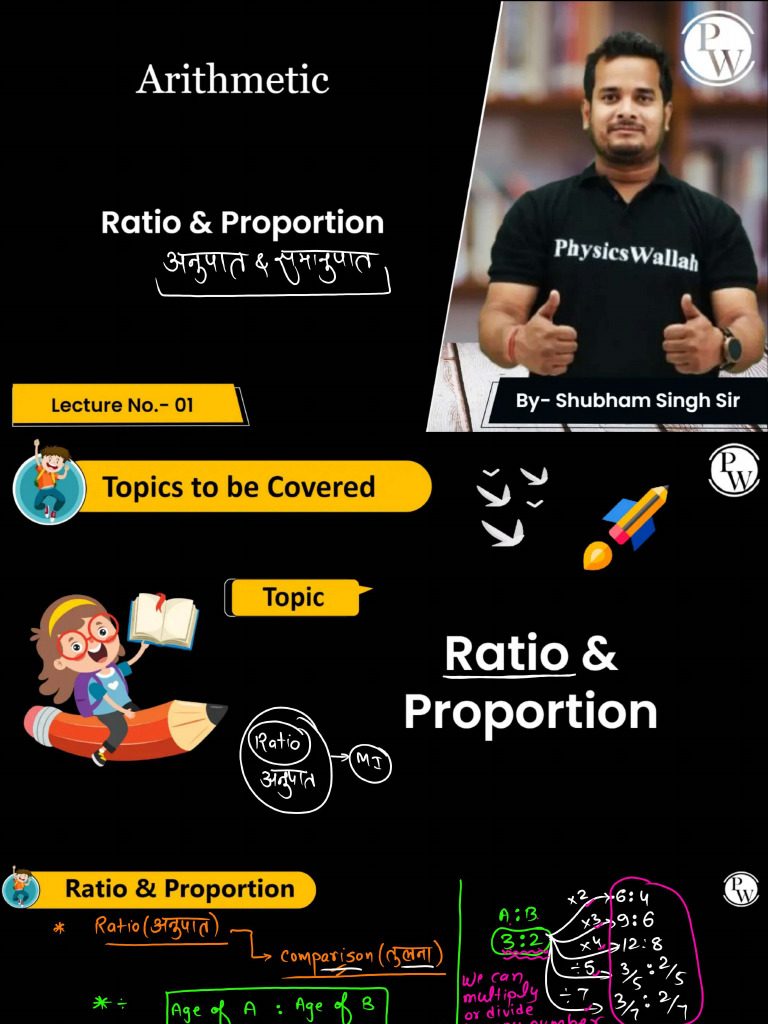 Ratio and Proportion 01_ Class Notes | PDF