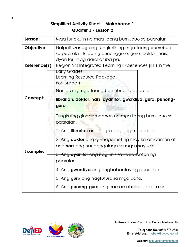 Sas Grade1 Q3 L2 | PDF