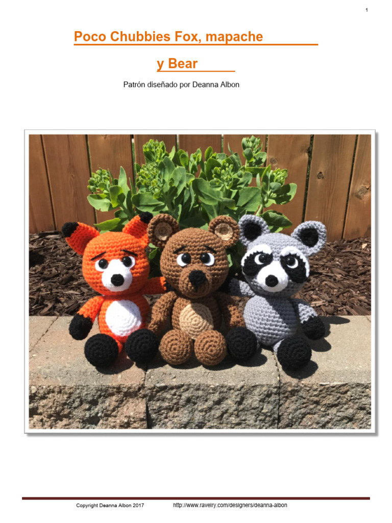 Zorro, Oso, Mapache | PDF | Tejer