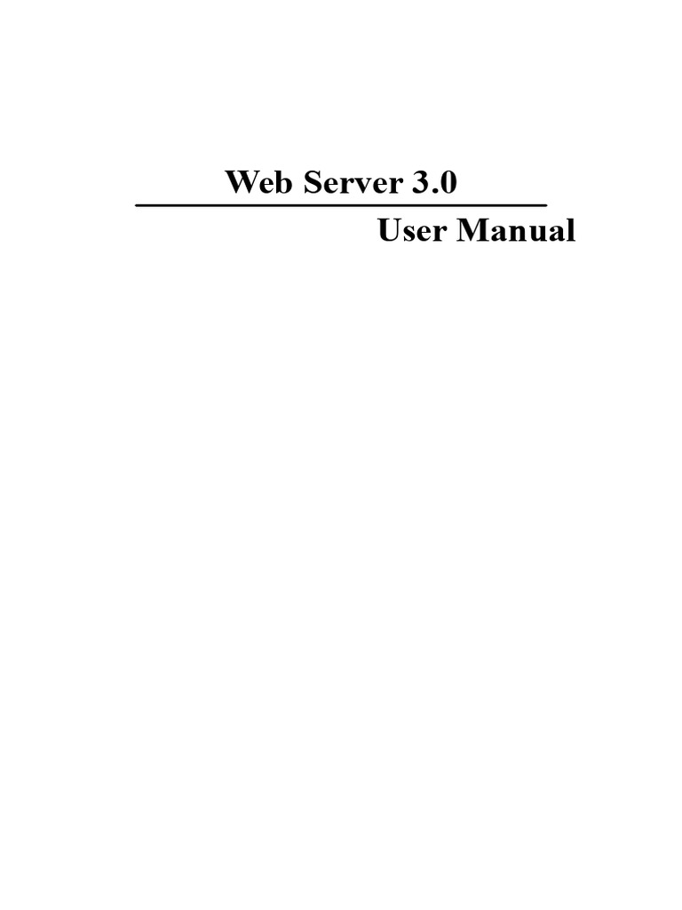 web server 3.0_en | PDF | World Wide Web | Internet & Web