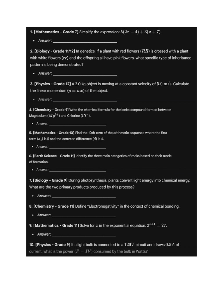 Part 2 Mock Test | PDF