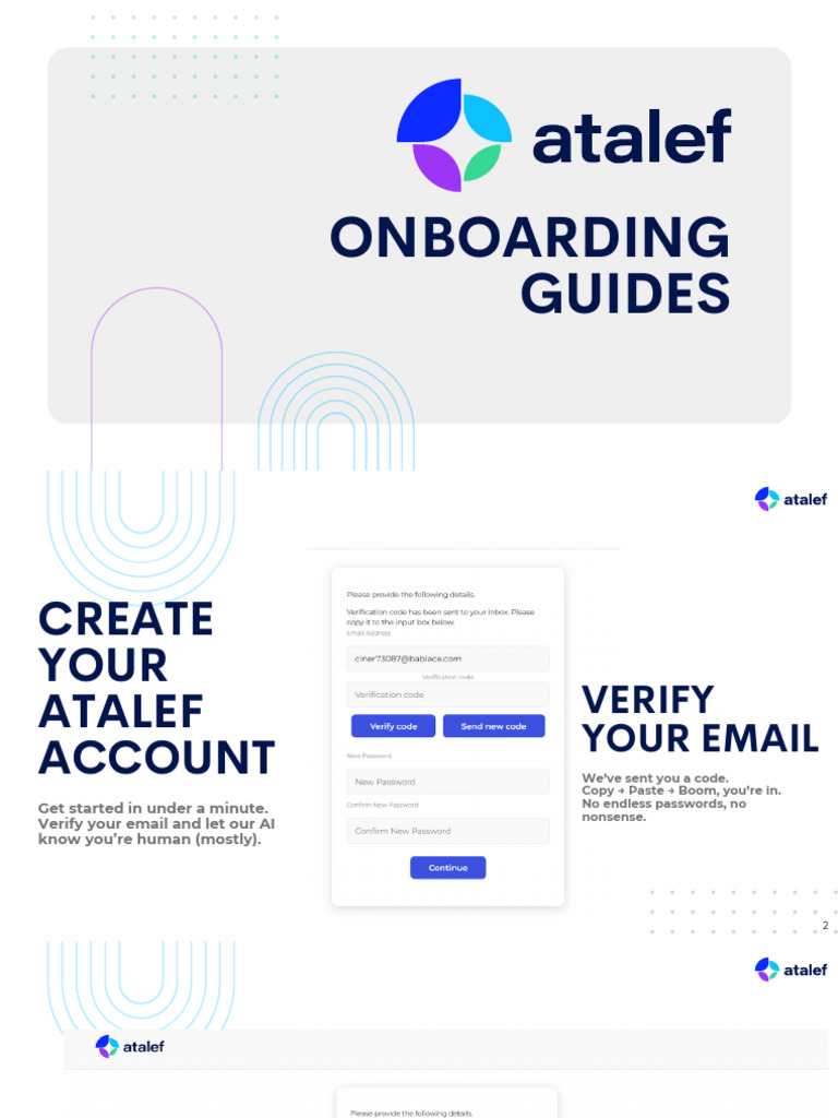 Atalef - Onboarding Guides (1) | PDF