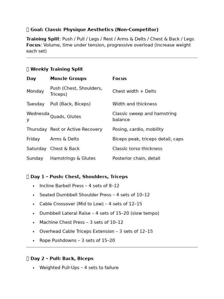 ? Hypertophy Training Plan | PDF | Weight Training | Strength Training