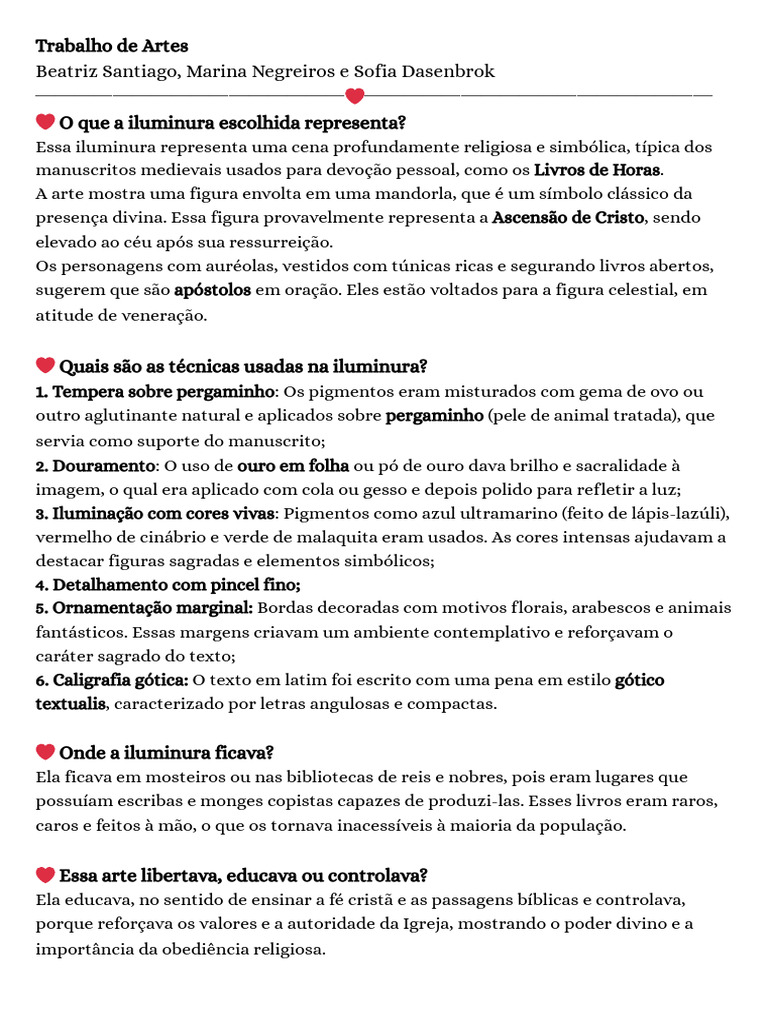 Trabalho de Artes | PDF | Caligrafia | Pigmento