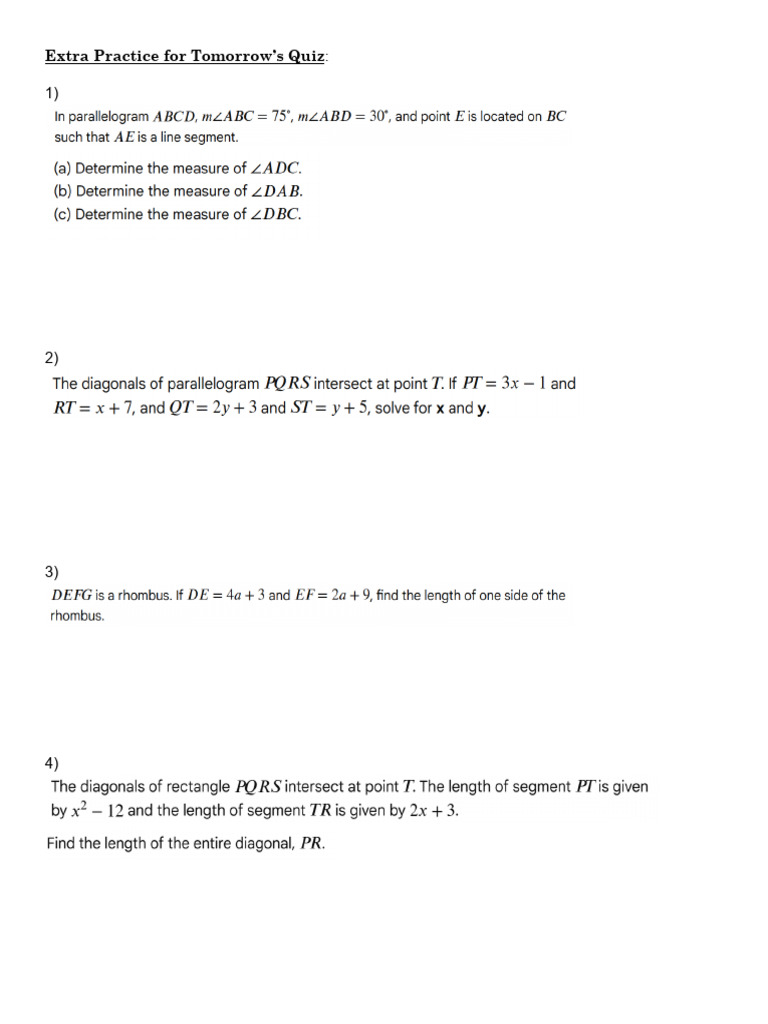 Extra Practice | PDF