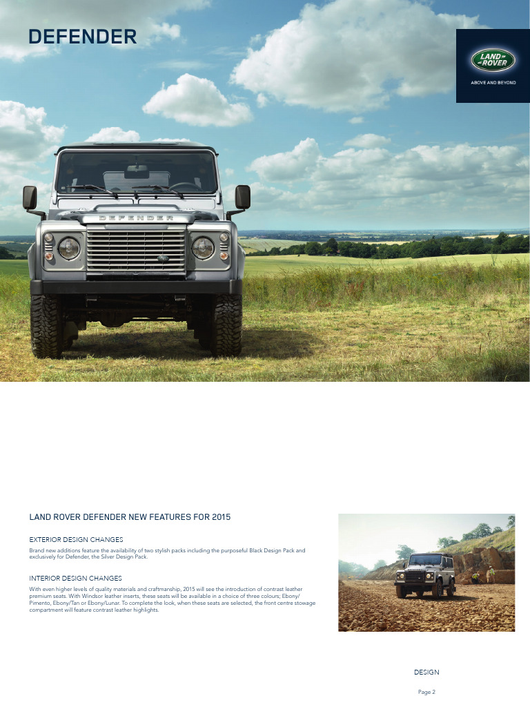 Land Rover Defender 2015 AU | PDF | Fuel Economy In Automobiles ...