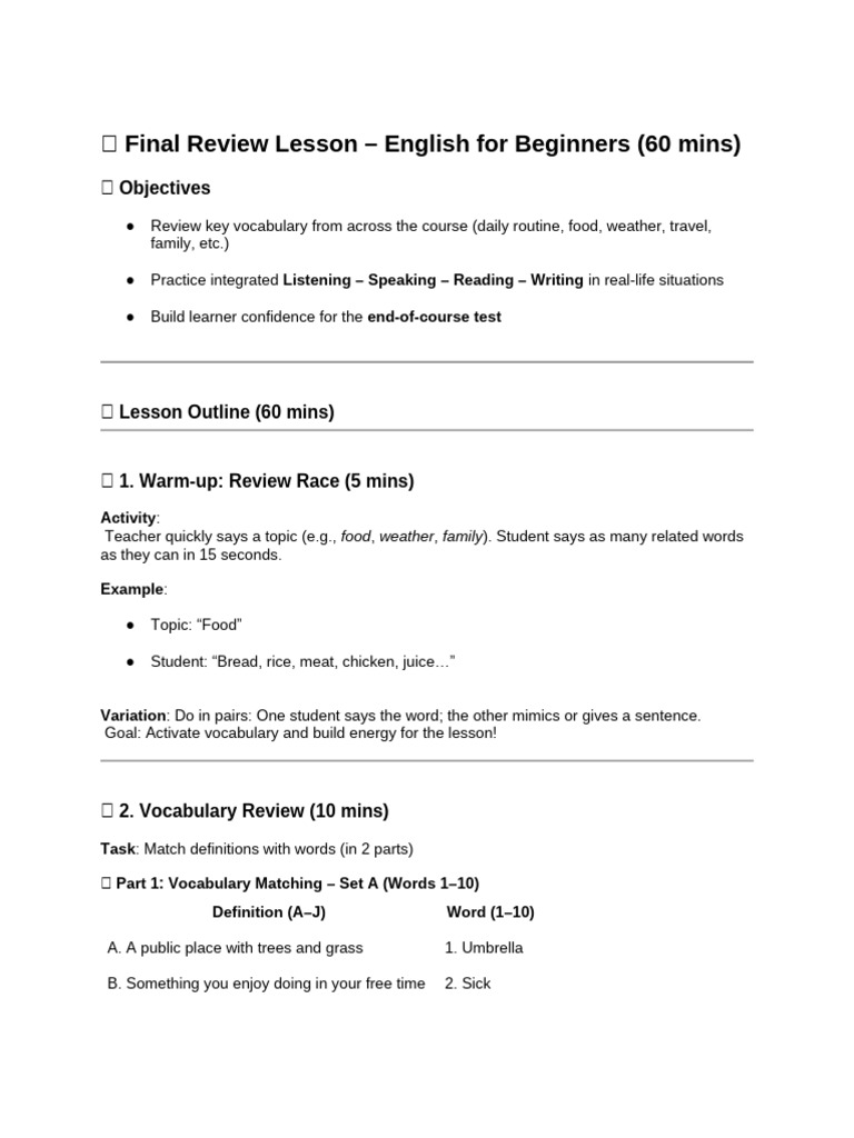 Lesson 36_ Final Review | PDF
