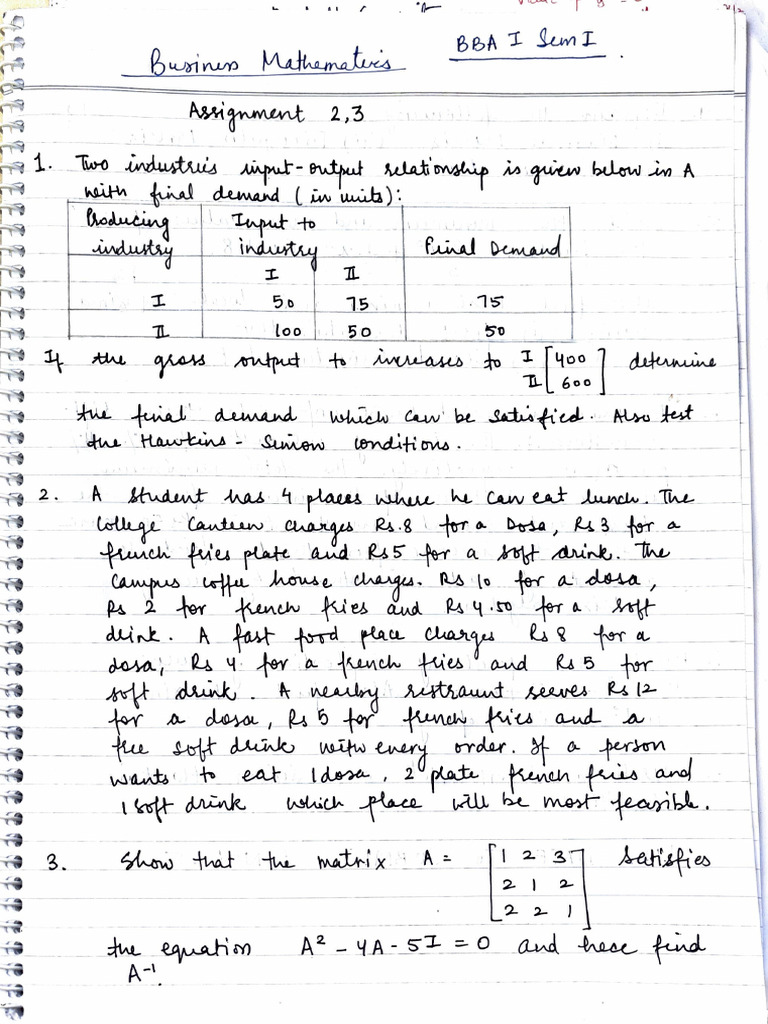 BM Assignment 2,3 | PDF