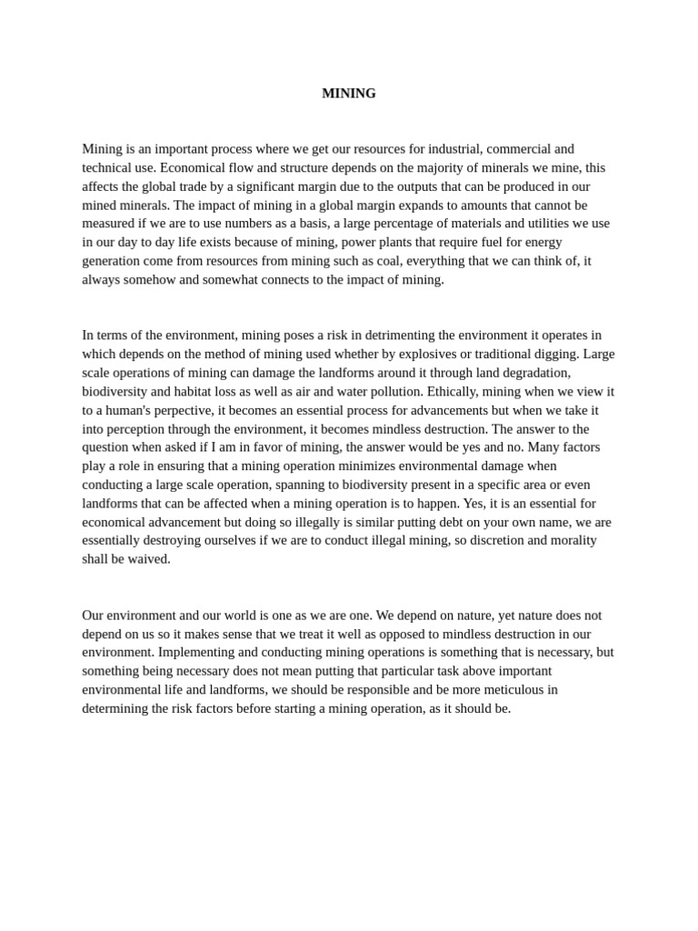 Mining | PDF