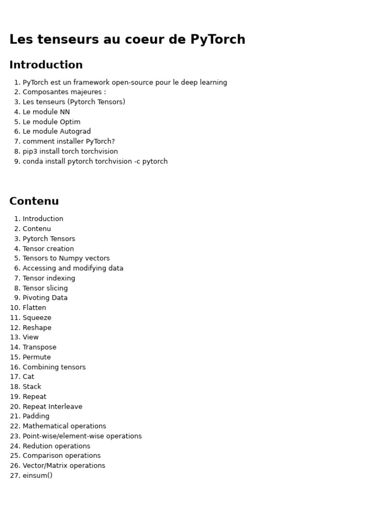 Intro Pytorch Tensors | PDF | Applied Mathematics | Mathematical Analysis