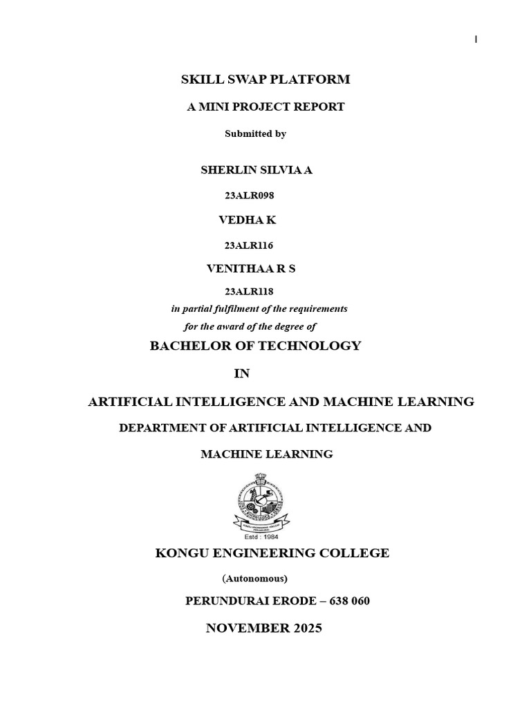 Skillswap Report FINAL | PDF | Software Testing | Use Case