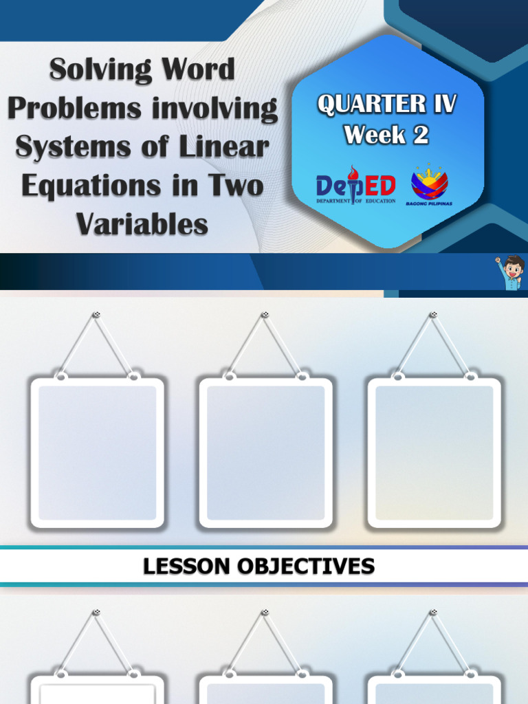 4 Worded Problem System (1) | PDF | Equations | System Of Linear Equations