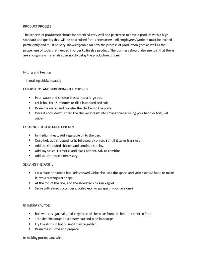 Product Process-wps Office | PDF