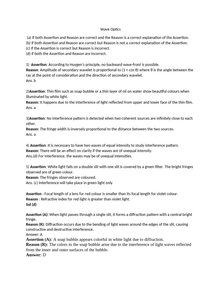 Wave Optics | PDF | Electromagnetic Radiation | Light