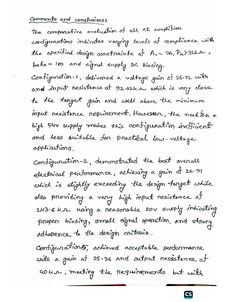 Eee205 Project Conclusion | PDF